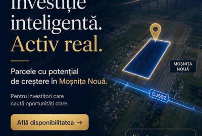 Teren de 600 mp, în Moșnița Nouă