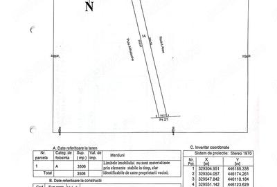 Teren de 3500 mp, în Linia din Vale