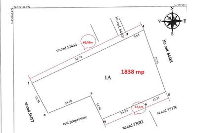 Teren de 1838 mp, în Ultracentral - 1