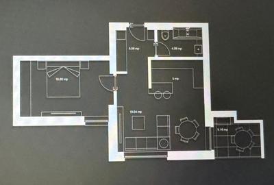 Apartament cu 2 camere decomandat în Exterior Nord - 11