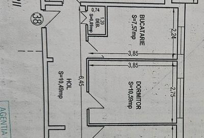Apartament cu 3 camere decomandat în Central
