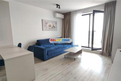 Apartament cu 2 camere semidecomandat, mobilat în Băneasa