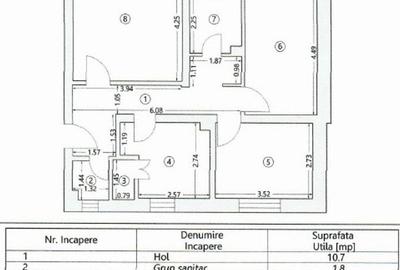 Apartament cu 3 camere decomandat în P-ța Ovidiu - 2