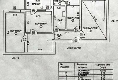 Apartament cu 3 camere decomandat în Central - 1