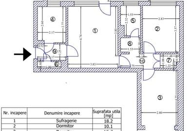 Apartament cu 3 camere semidecomandat în Cotroceni - 6