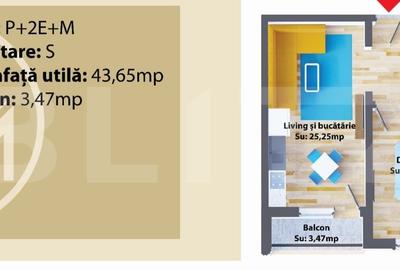 Apartament cu 2 camere decomandat în Periferie
