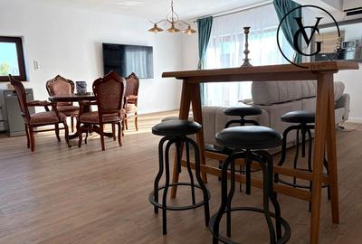 Apartament cu 3 camere semidecomandat, mobilat în Kamsas