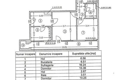 Apartament cu 3 camere semidecomandat în P-ța Muncii - 14
