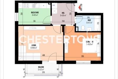 Apartament cu 2 camere în Central