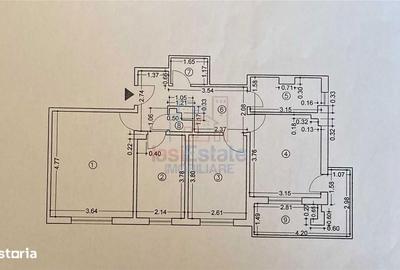 Apartament cu 3 camere decomandat în Baza 3 - 1