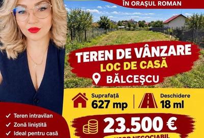 Teren de 627 mp, în Central