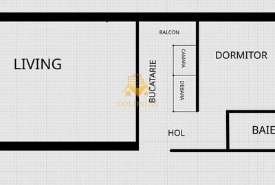 Apartament cu 2 camere decomandat în Central