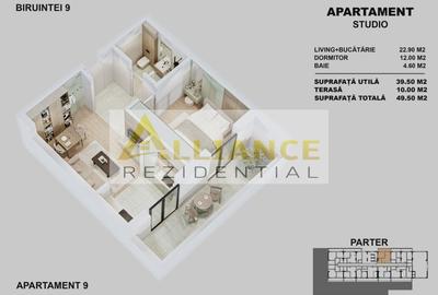 Apartament cu 4 camere decomandat în Central