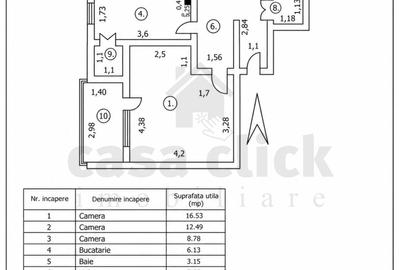Apartament cu 3 camere decomandat în Piața Centrală - 10