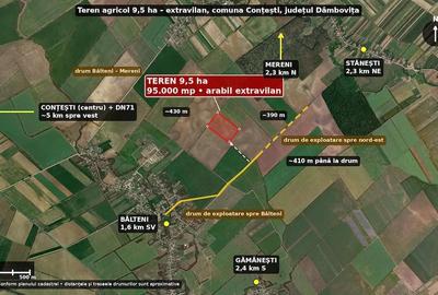 Teren de 95000 mp, în Bălteni