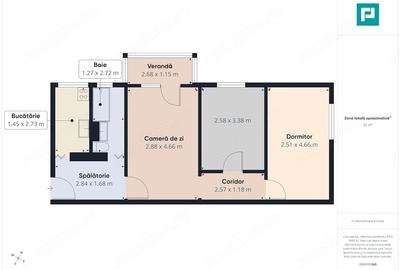 Apartament cu 3 camere semidecomandat în Central