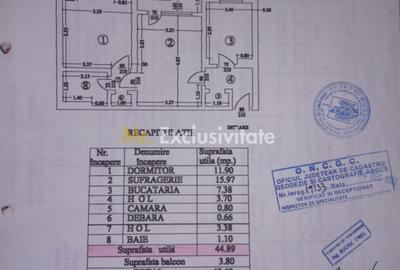 Apartament cu 2 camere semidecomandat în Central