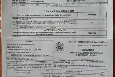 Teren de 500 mp, în Nojorid - 2