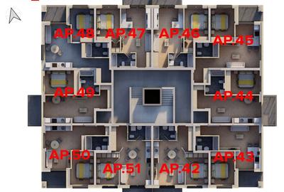 Apartament cu 2 camere decomandat, mobilat în UTA - 5