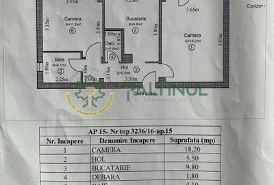 Apartament cu 2 camere decomandat, mobilat în Central - 14