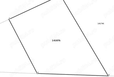 Teren de 4200 mp, în 1848 - 1