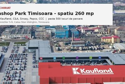Spațiu comercial, de 260 mp, în Central