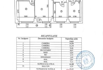 Apartament cu 3 camere semidecomandat în Drumul Taberei