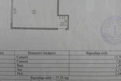 Garsonieră semidecomandată în Micro 40 - 6