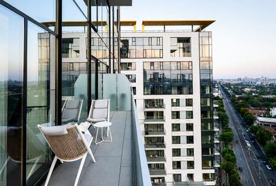 Penthouse cu 5 camere, mobilat în Barbu Văcărescu - 45