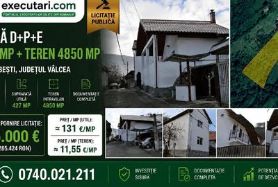 Casă individuală cu 6 camere cu Teren 4835 Mp în Robești