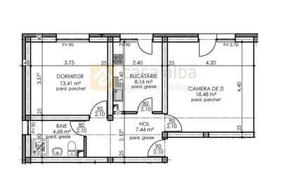 Apartament cu 2 camere decomandat în Frumoasa - 1