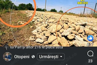 Teren de 977 mp, în Odăile - 2