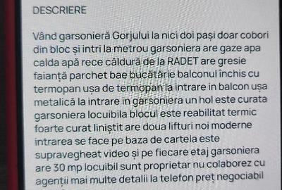 Garsonieră decomandată în Gorjului - 2