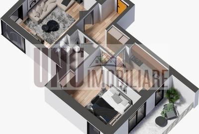Apartament cu 2 camere decomandat în Nicolina