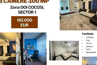 Apartament cu 3 camere decomandat în Nord