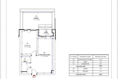 Apartament cu 2 camere semidecomandat în Torontalului