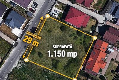 Teren de 1150 mp, în Găvana