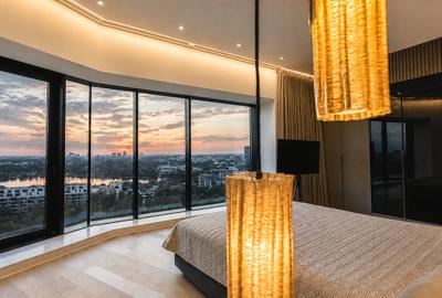 Penthouse cu 5 camere, mobilat în Barbu Văcărescu - 15