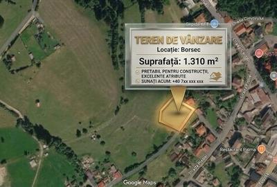 Teren de 1310 mp, în Central