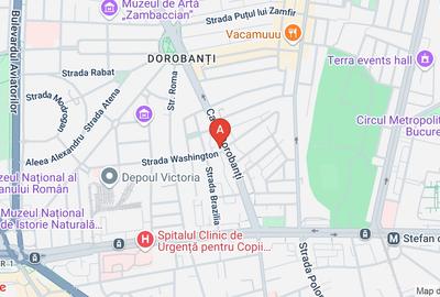 Apartament cu 2 camere semidecomandat, mobilat în Dorobanți