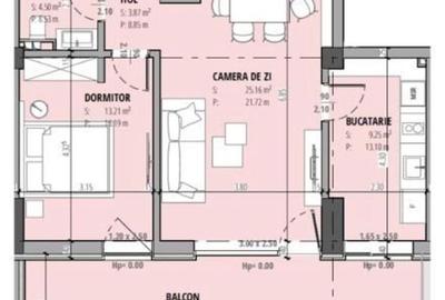 Apartament cu 2 camere decomandat, mobilat în Tomis Nord - 15