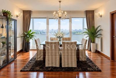 Apartament cu 4 camere semidecomandat, mobilat în Herăstrău