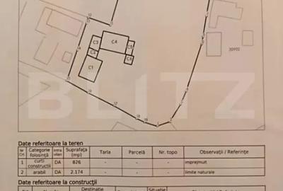 Casă cu 3 camere cu Teren 3000 Mp în Central