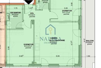 Apartament cu 3 camere în Central - 2