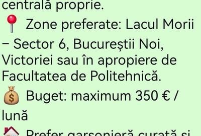 Apartament cu 2 camere decomandat în Victoriei