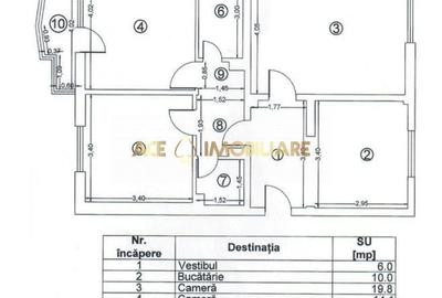 Apartament cu 3 camere în 13 Septembrie