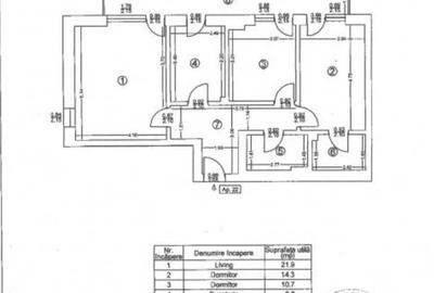 Apartament cu 3 camere decomandat în Titan