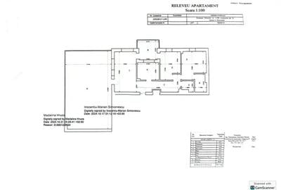 Apartament cu 3 camere decomandat în Central