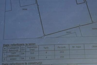 Casă cu 3 camere cu Teren 1300 Mp în Vidra