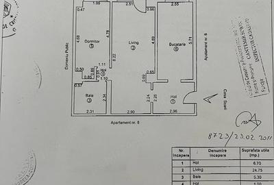 Apartament cu 2 camere semidecomandat în Ultimul leu